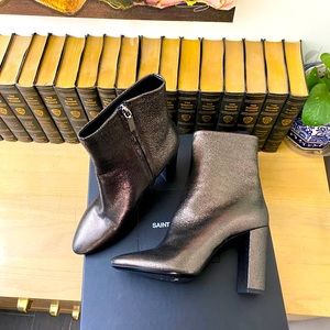 Saint Laurent Never worn bronze metallic boots